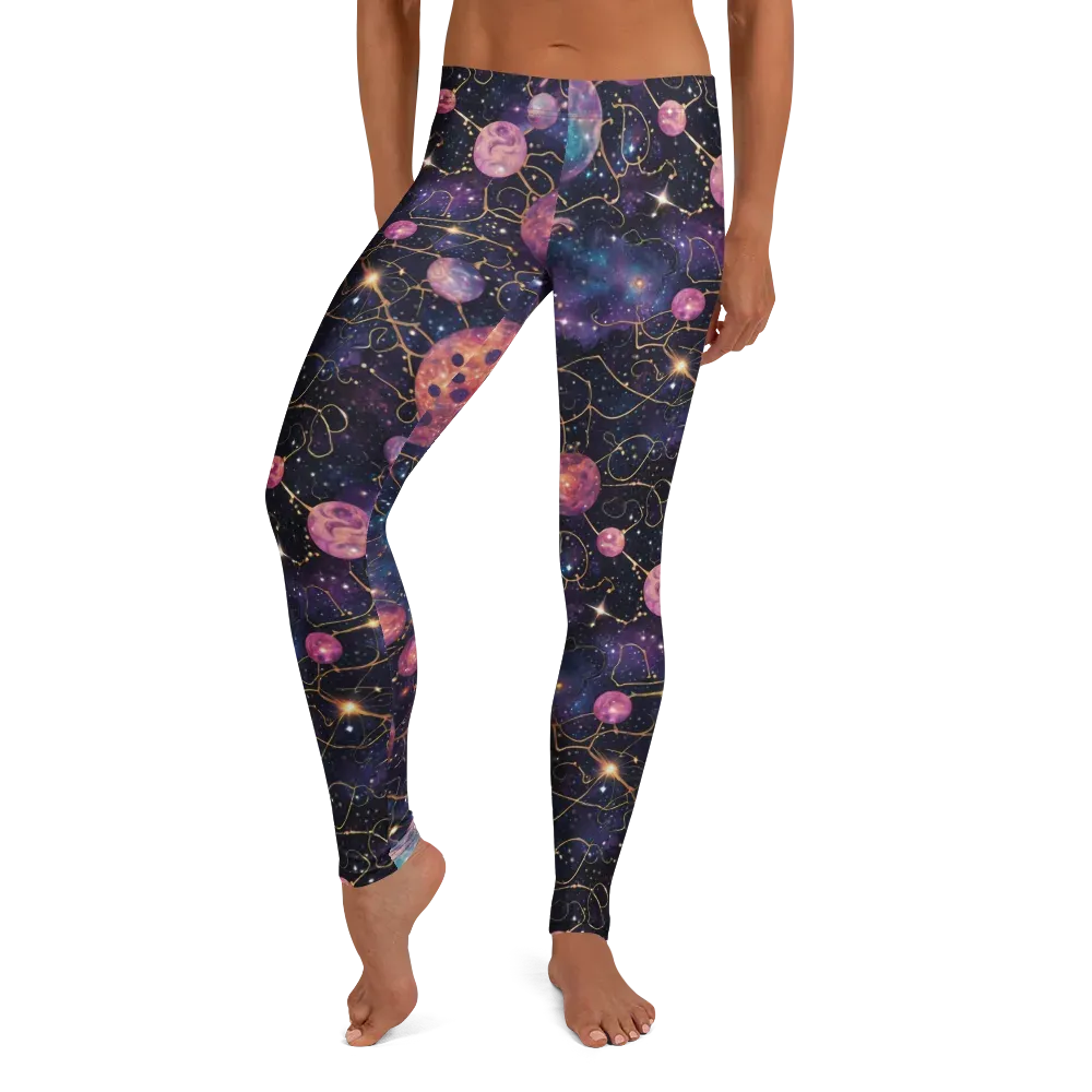 Stardust Vines on Leggings — Front