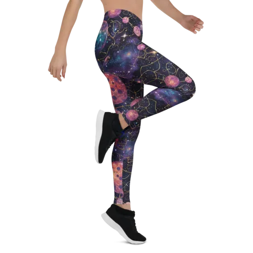 Stardust Vines on a Leggings