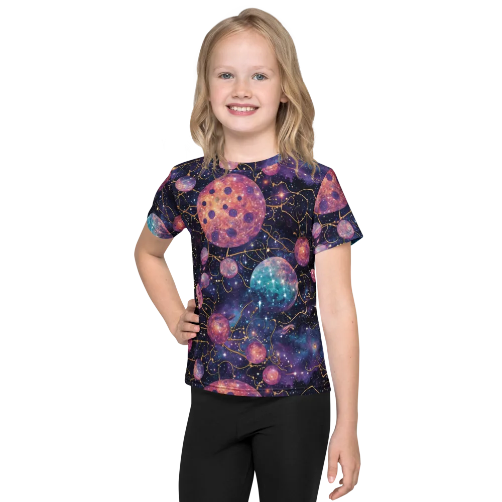 Stardust Vines on Kids Crew Neck T-Shirt — Front
