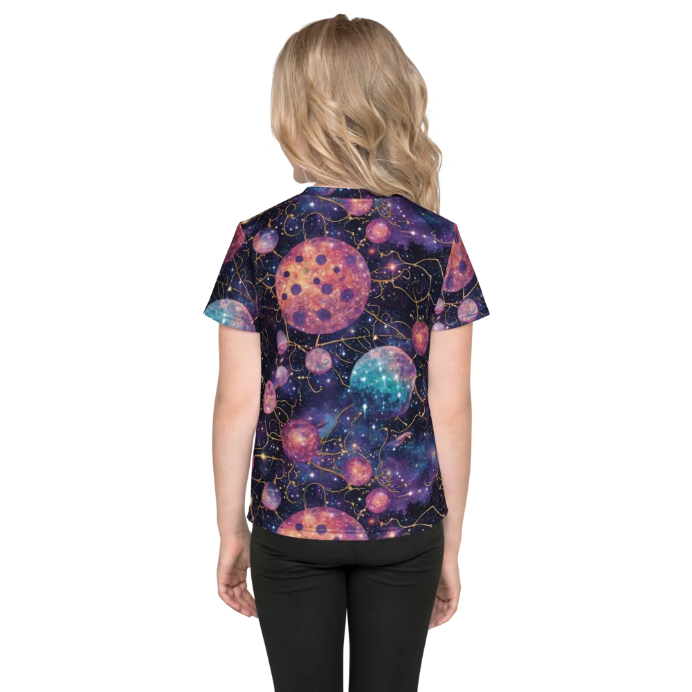 Stardust Vines on Kids Crew Neck T-Shirt — Back