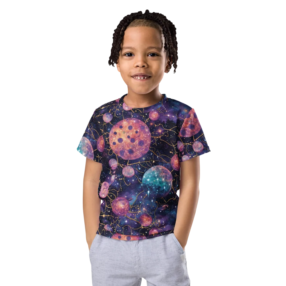 Stardust Vines on Kids Crew Neck T-Shirt — Front