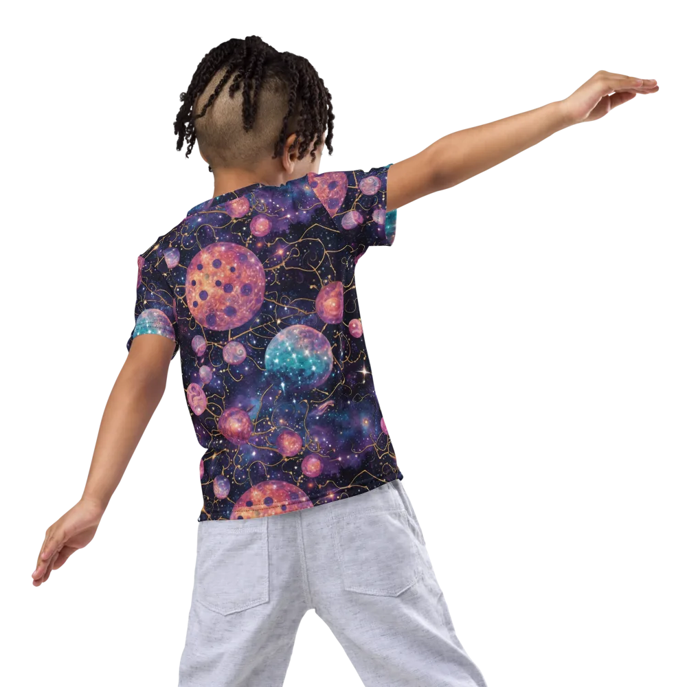 Stardust Vines on Kids Crew Neck T-Shirt — Back
