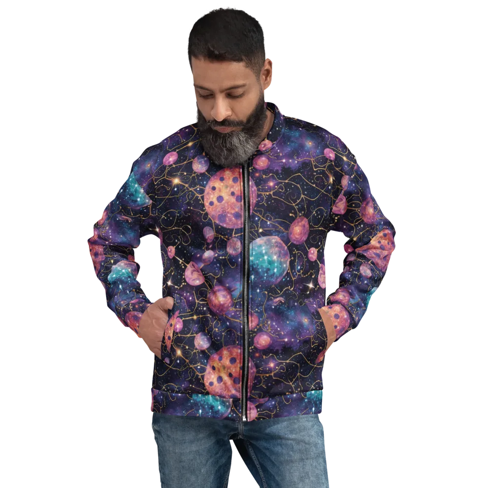 Stardust Vines on Bomber Jacket — Front