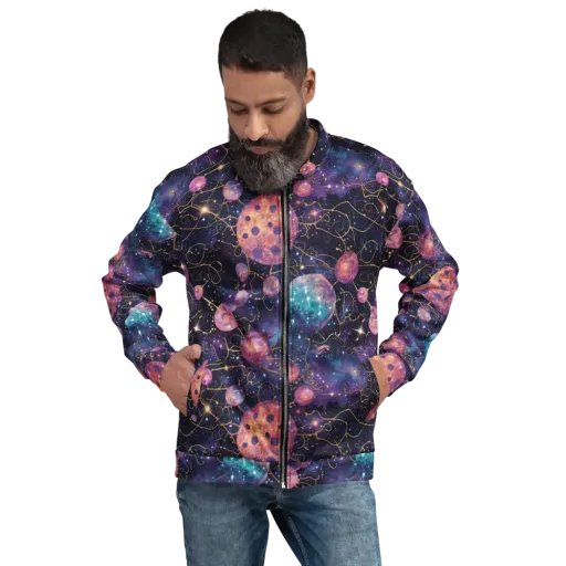 Stardust Vines on a Bomber Jacket
