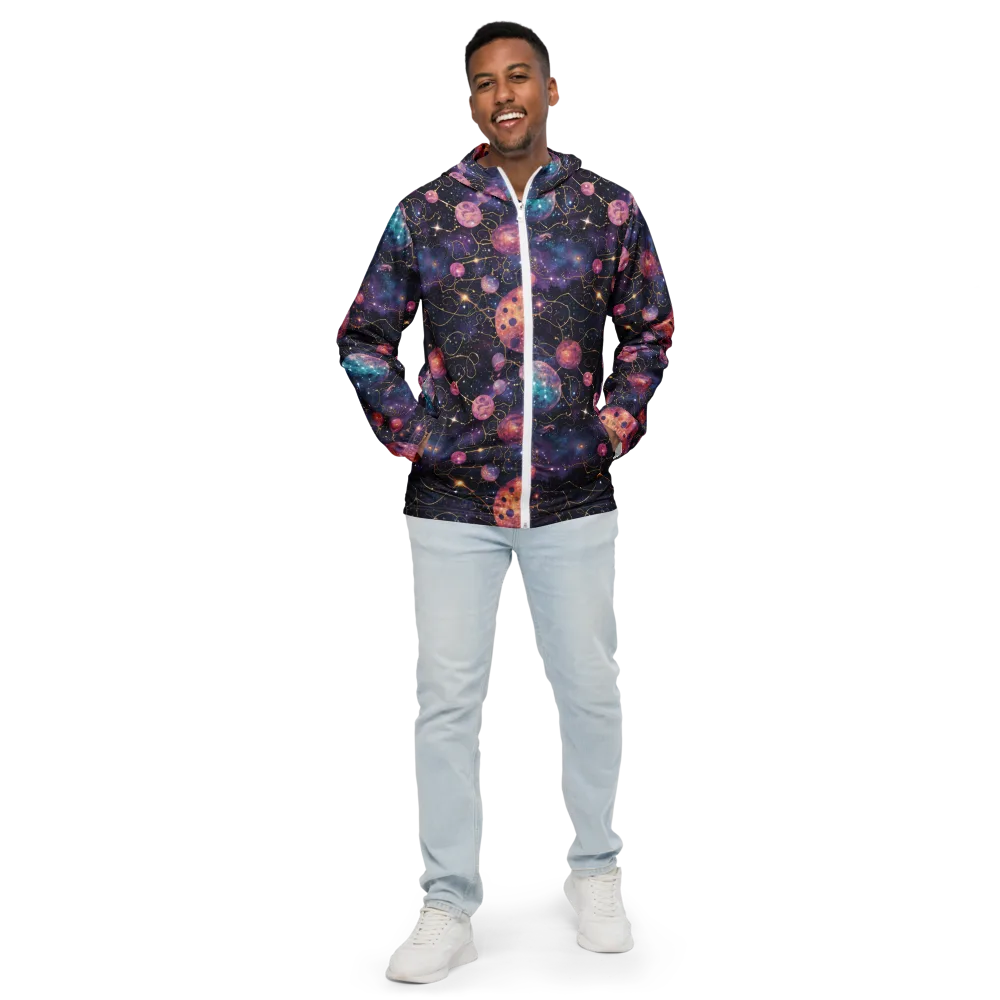 Stardust Vines on Men's Windbreaker — Front