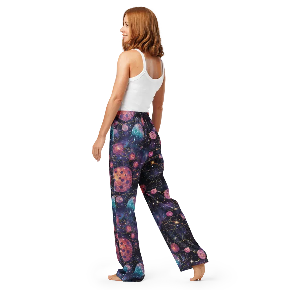 Stardust Vines on Women's Pajama Pants — Back