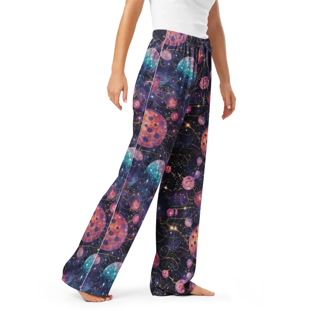 Stardust Vines on Women's Pajama Pants — Right Front