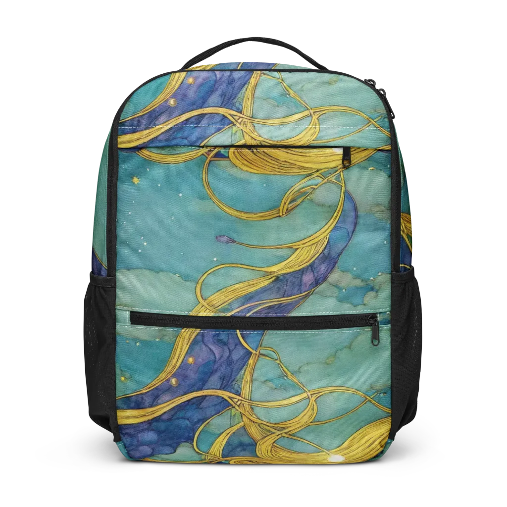 Aquatic Filigree on Utility Backpack — Front