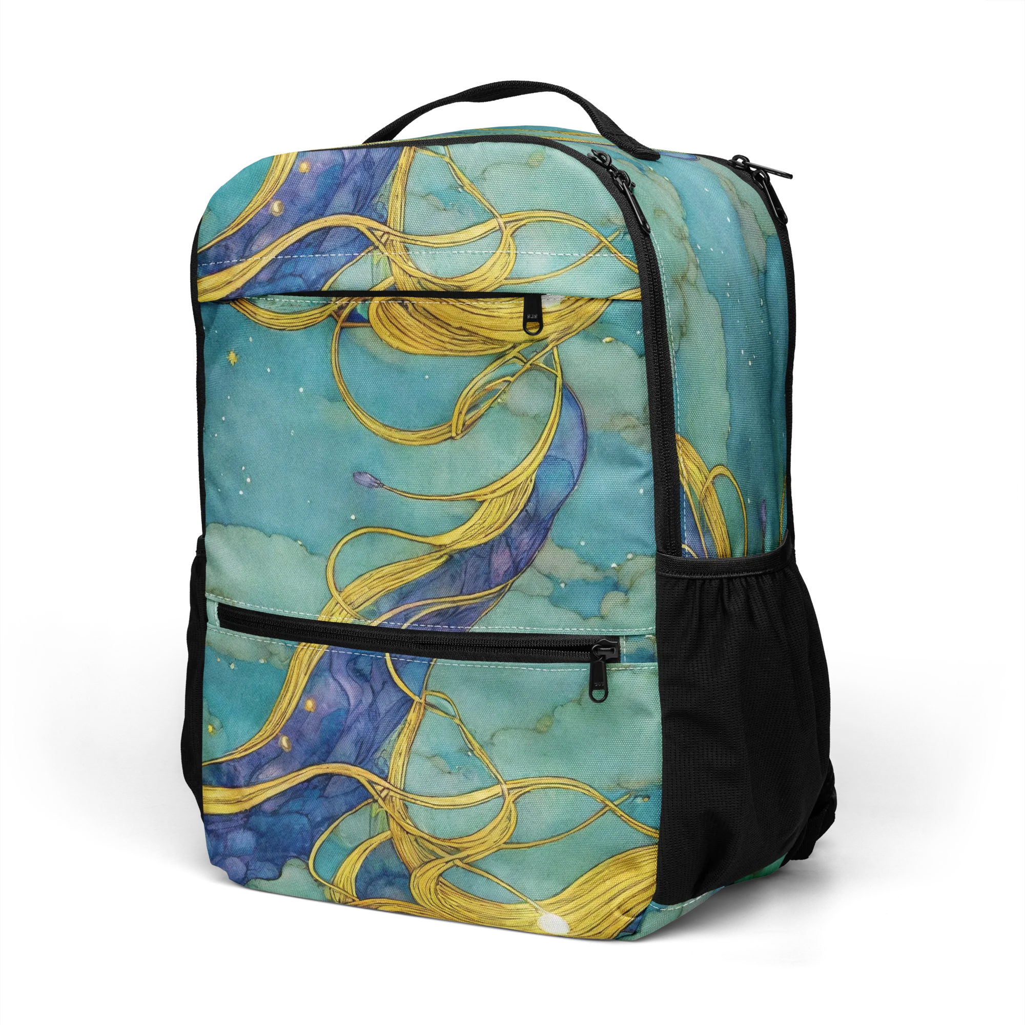 Aquatic Filigree on Utility Backpack — Left Front