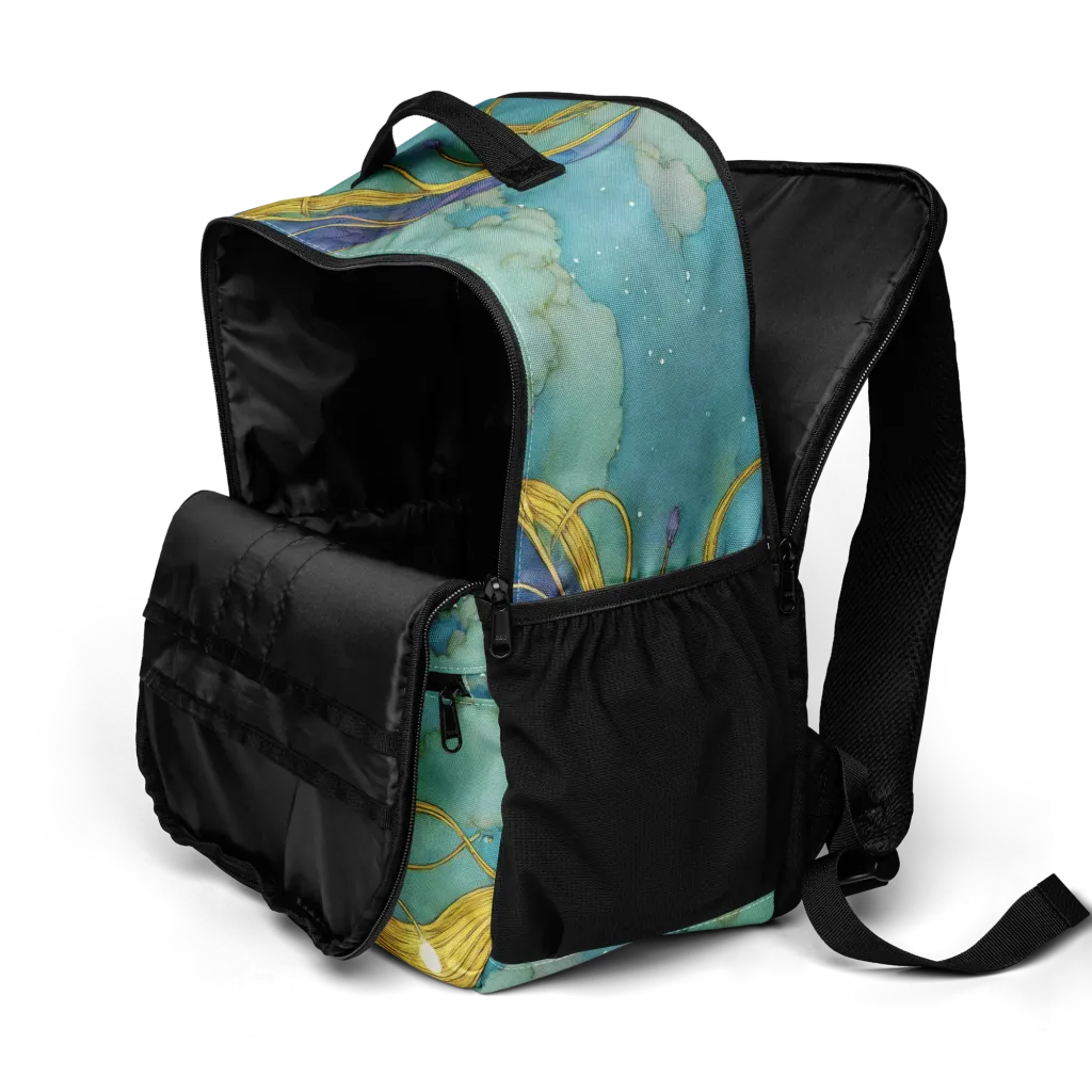 Aquatic Filigree on Utility Backpack — Product details 2