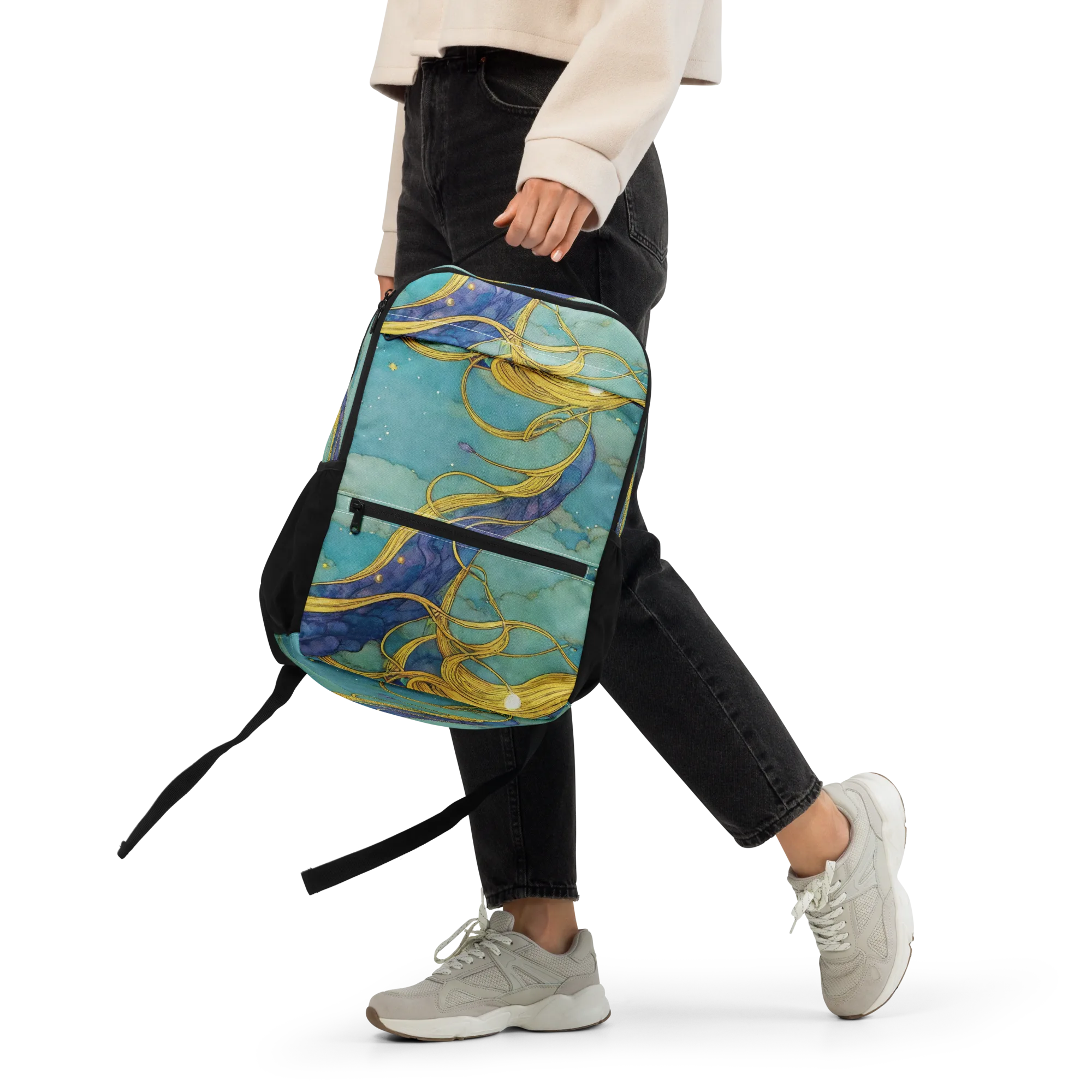 Aquatic Filigree on Utility Backpack — Front