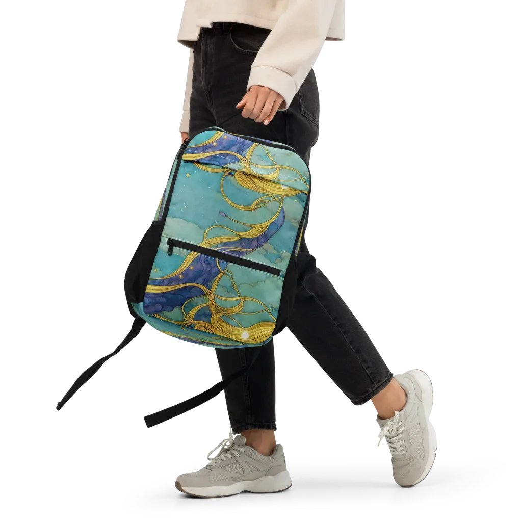 Aquatic Filigree on Utility Backpack — Front