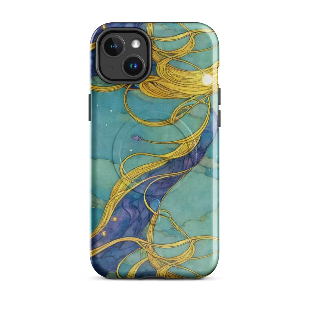 Aquatic Filigree on MagSafe Tough Case for iPhone® — Front
