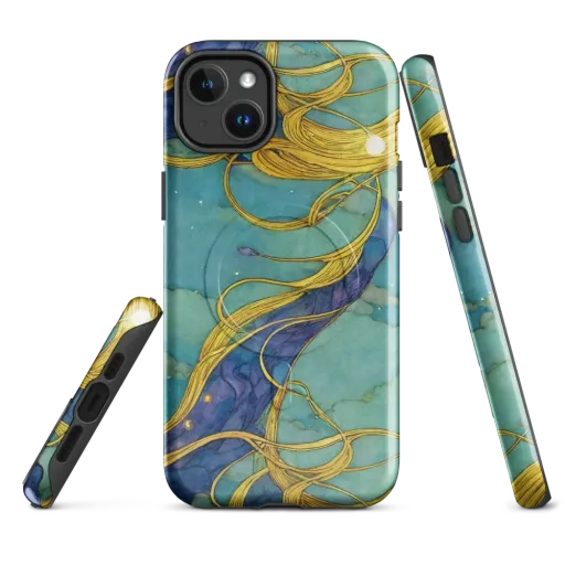 Aquatic Filigree on a MagSafe Tough Case for iPhone®