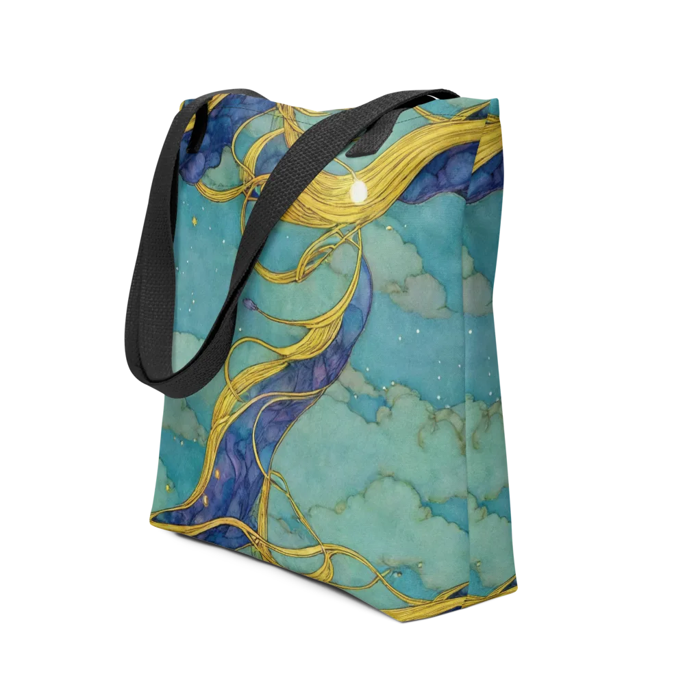 Aquatic Filigree on Tote Bag — Front