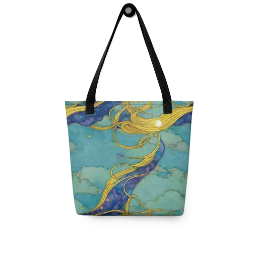Aquatic Filigree on a Tote Bag