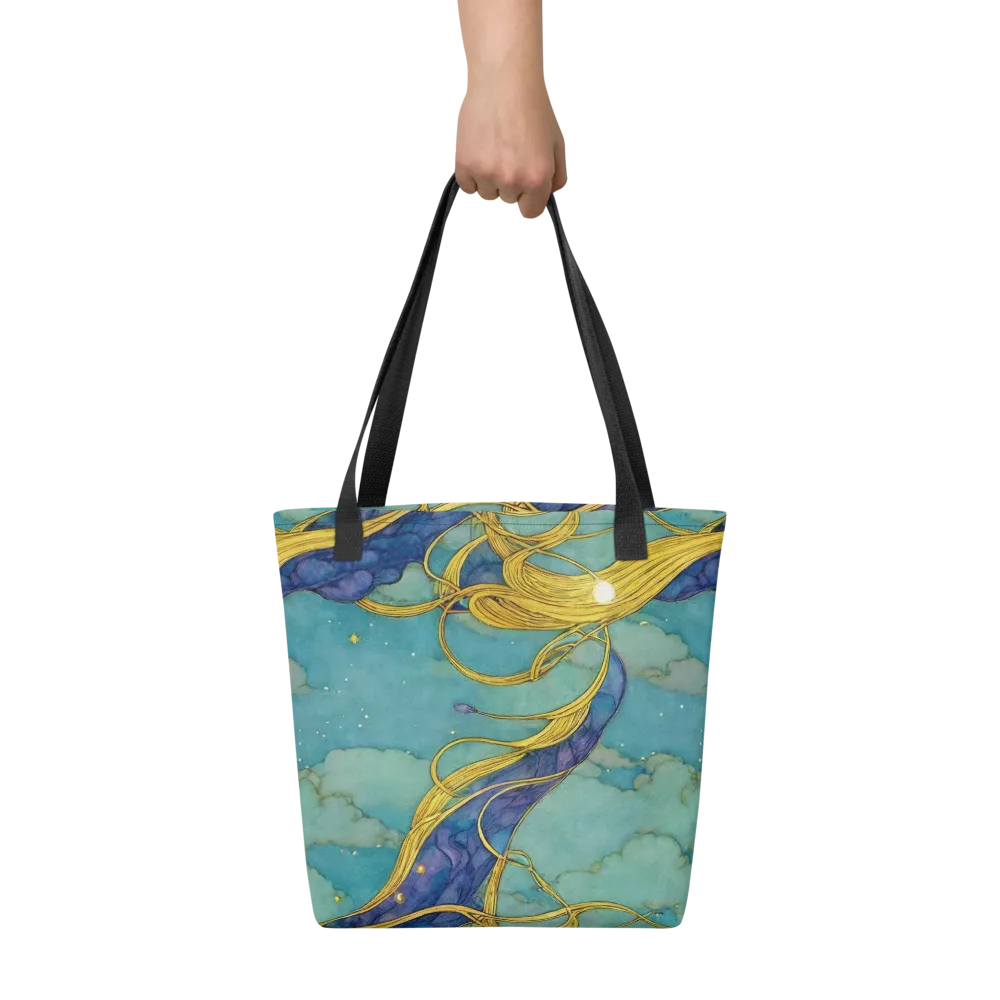 Aquatic Filigree on Tote Bag — Front