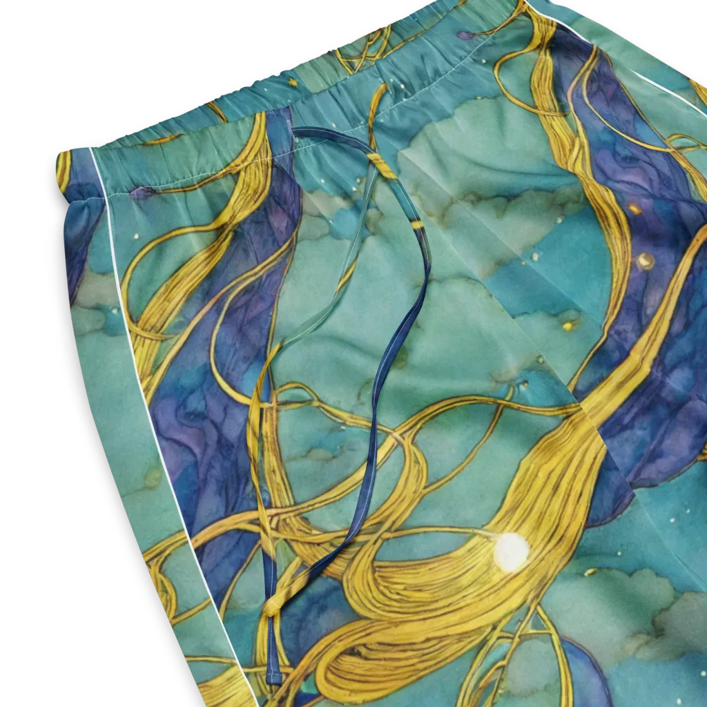 Aquatic Filigree on Women's Pajama Pants — Product details