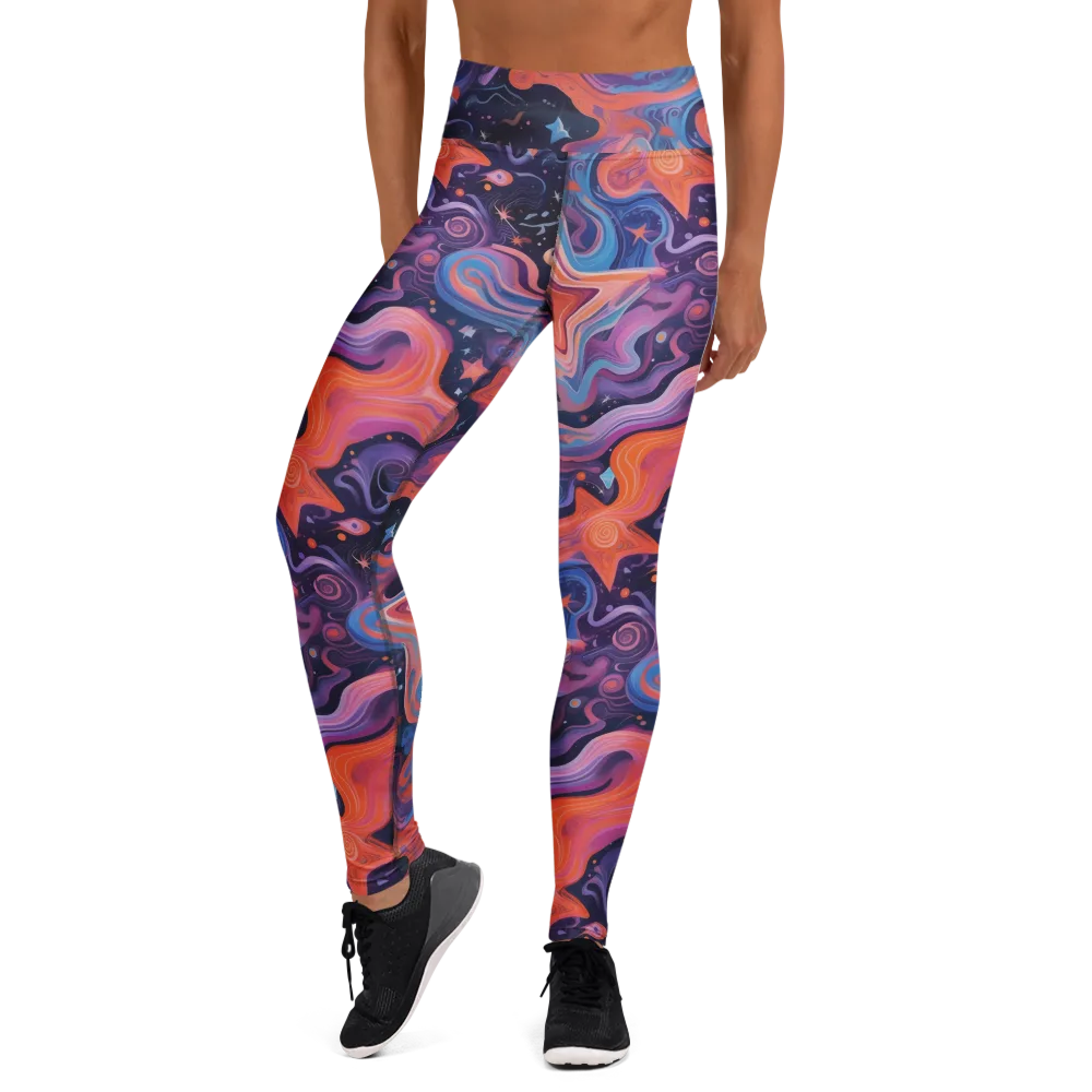Astrofluid on Yoga Leggings — Front