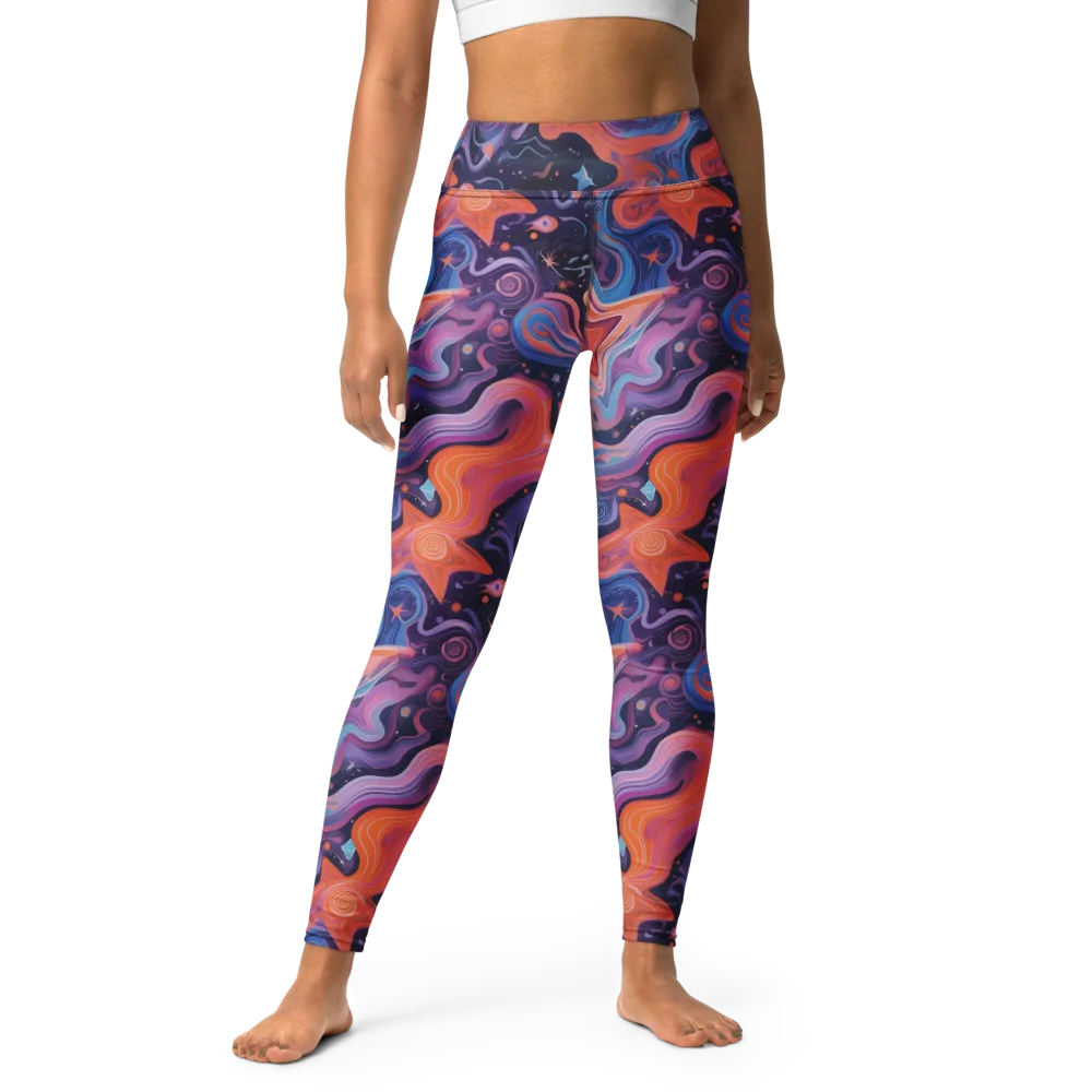 Astrofluid on Yoga Leggings — Front