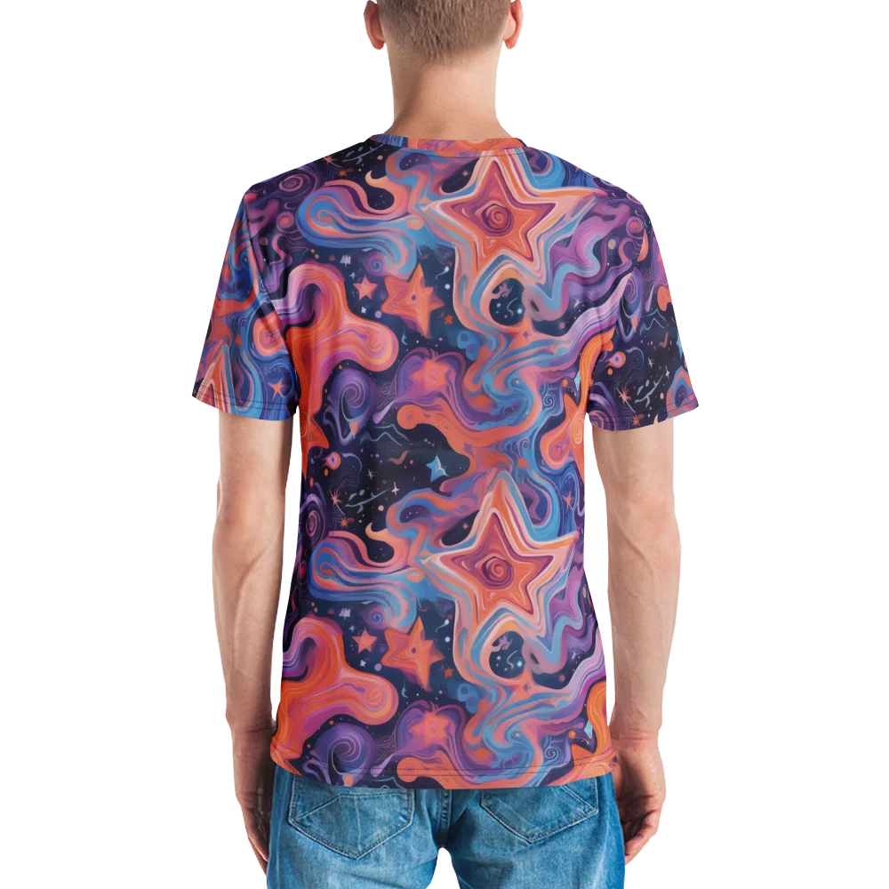 Astrofluid on Men's Crew Neck T-Shirt — Back