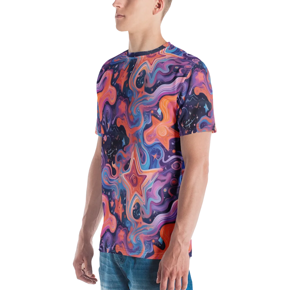 Astrofluid on Men's Crew Neck T-Shirt — Left