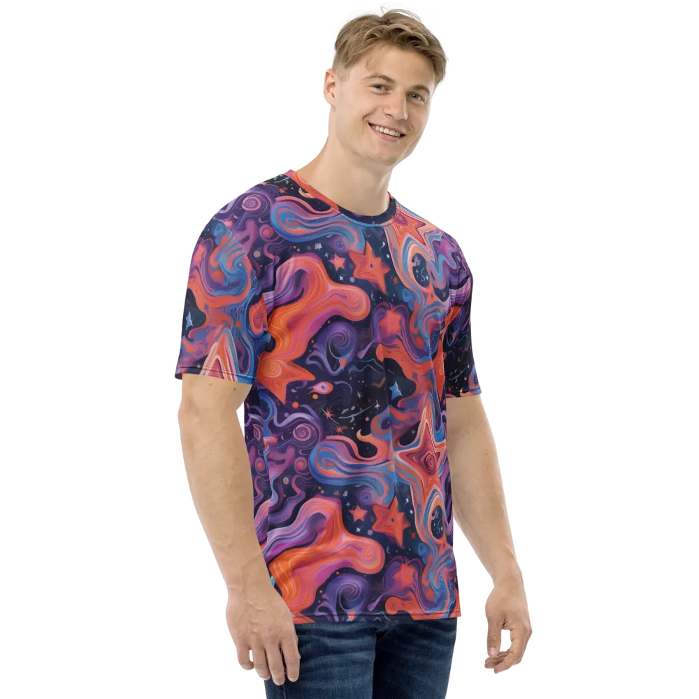Astrofluid on Men's Crew Neck T-Shirt — Right