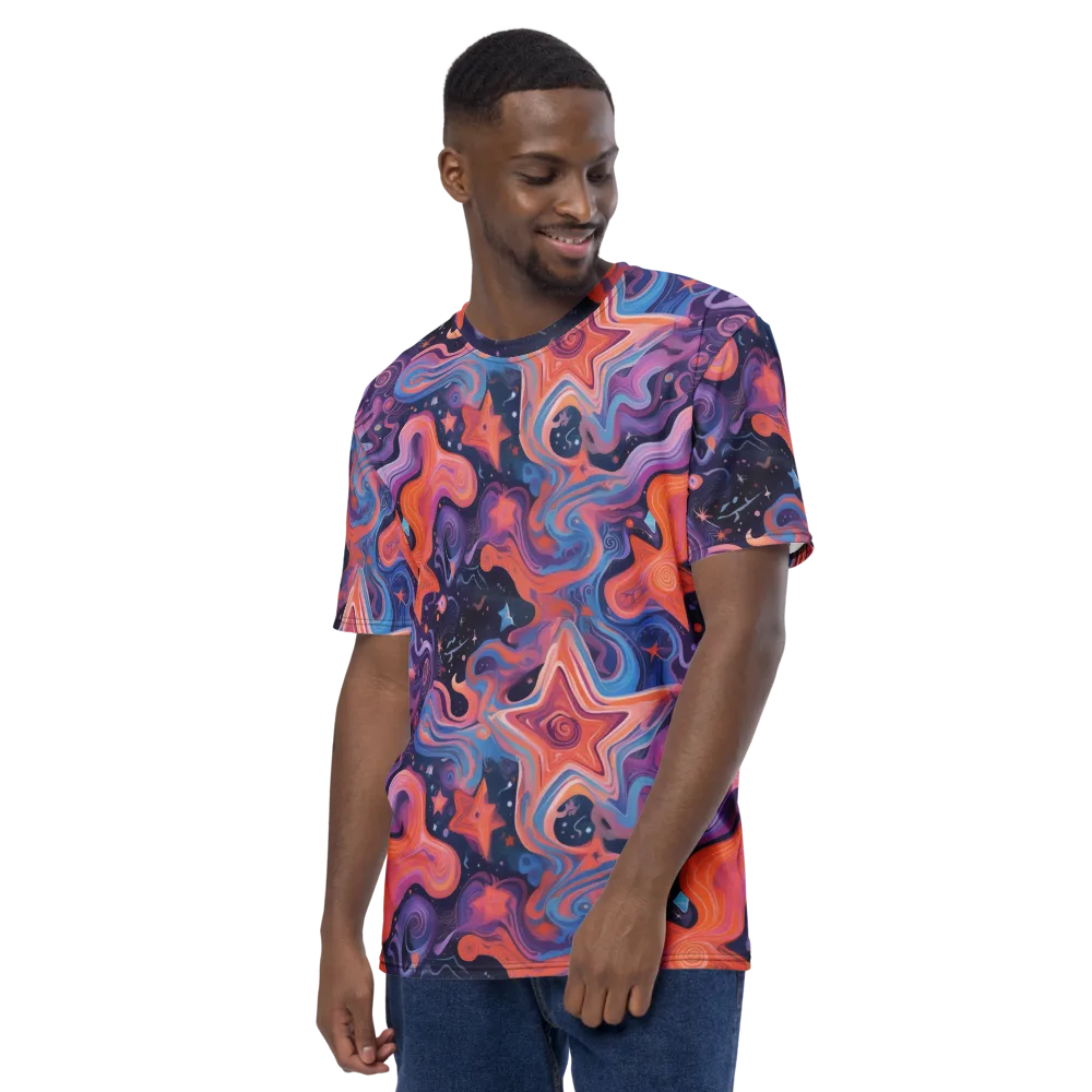 Astrofluid on Men's Crew Neck T-Shirt — Left