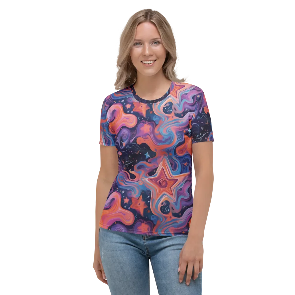 Astrofluid on Women's Crew Neck T-Shirt — Front