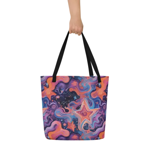 Astrofluid on a Large Tote Bag W/ Pocket