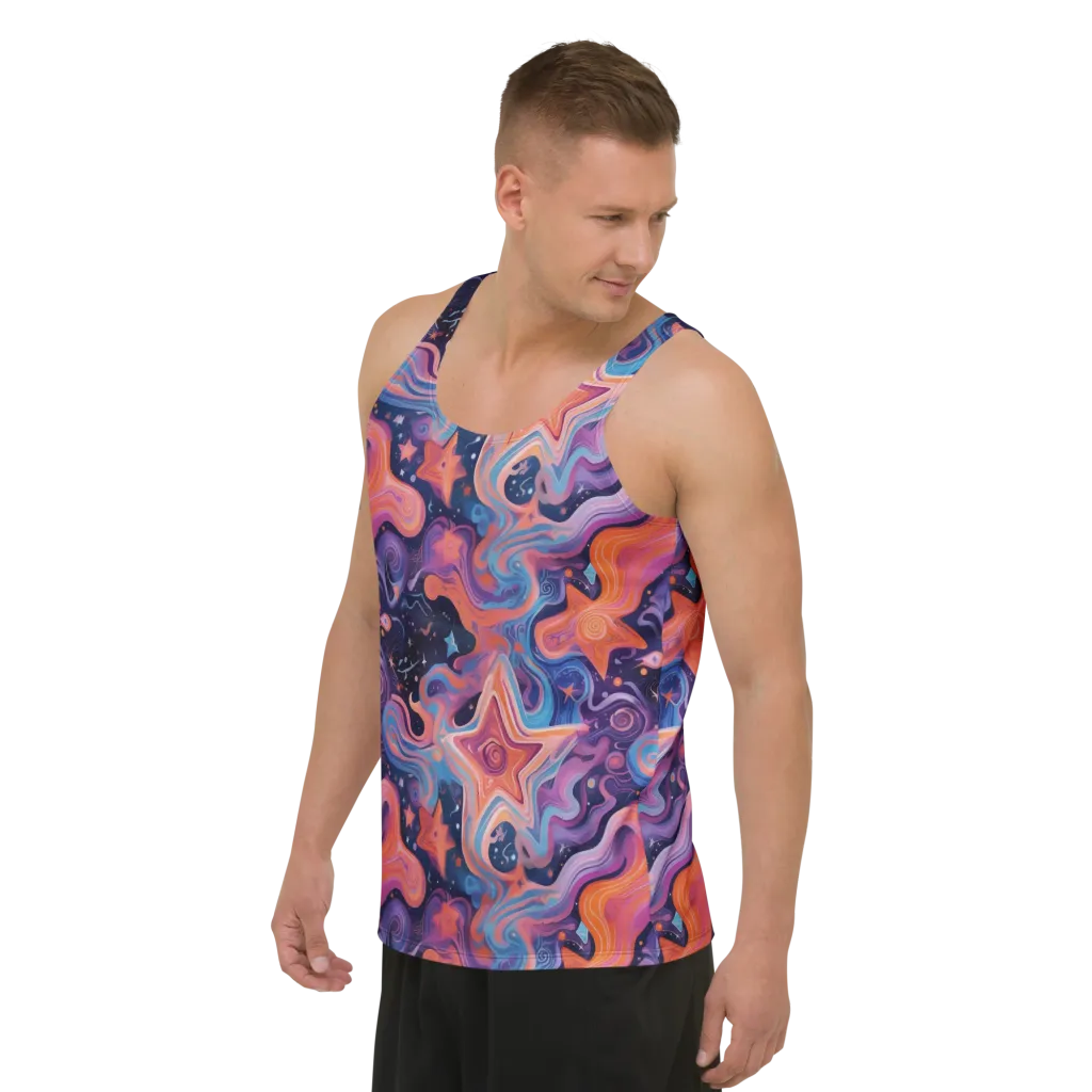 Astrofluid on Men's Tank Top — Left Front