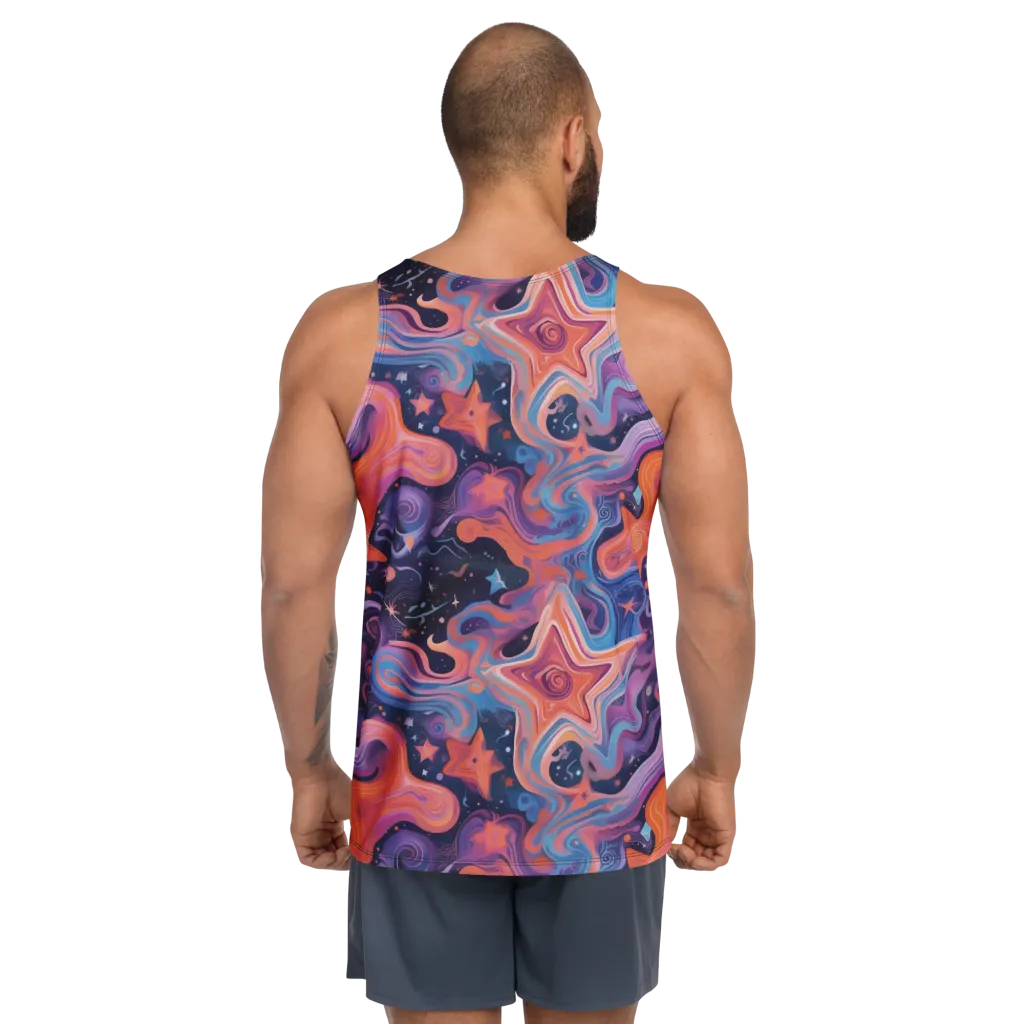 Astrofluid on Men's Tank Top — Back