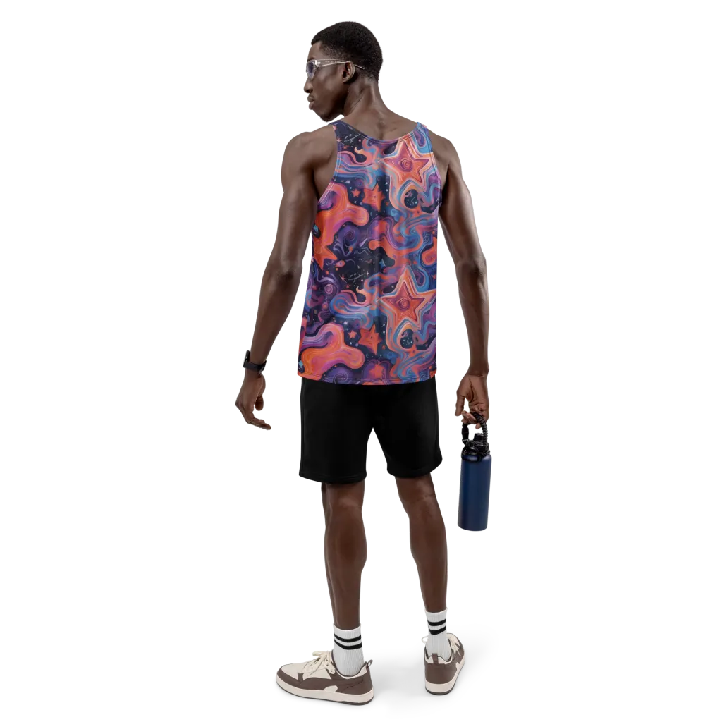 Astrofluid on Men's Tank Top — Back