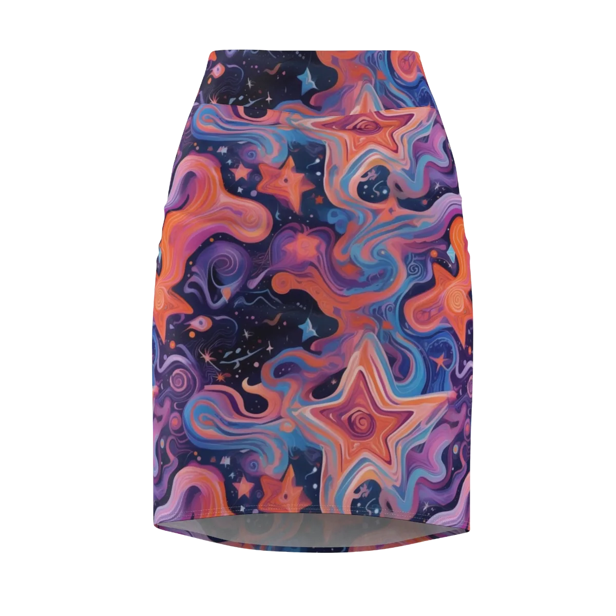 Astrofluid on Pencil Skirt — Front