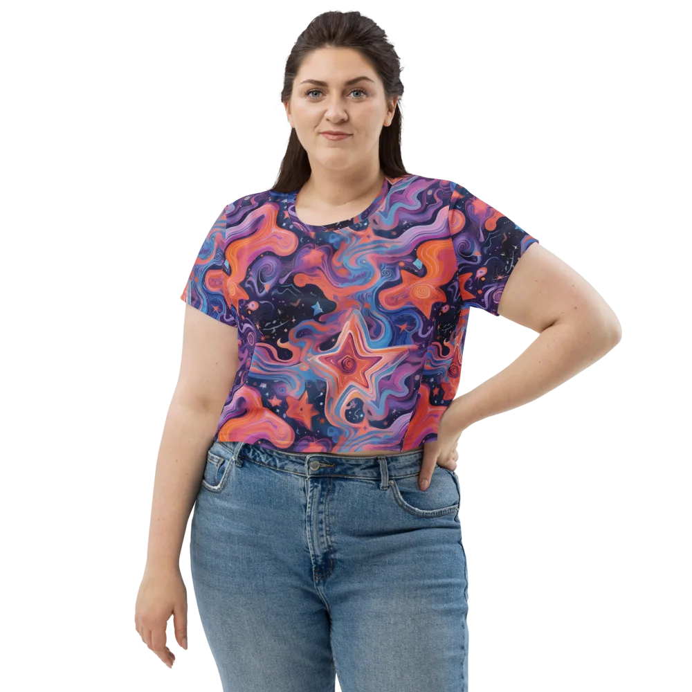 Astrofluid on Crop Tee — Front