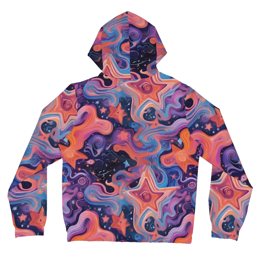 Astrofluid on Women's Full-Zip Hoodie — Back