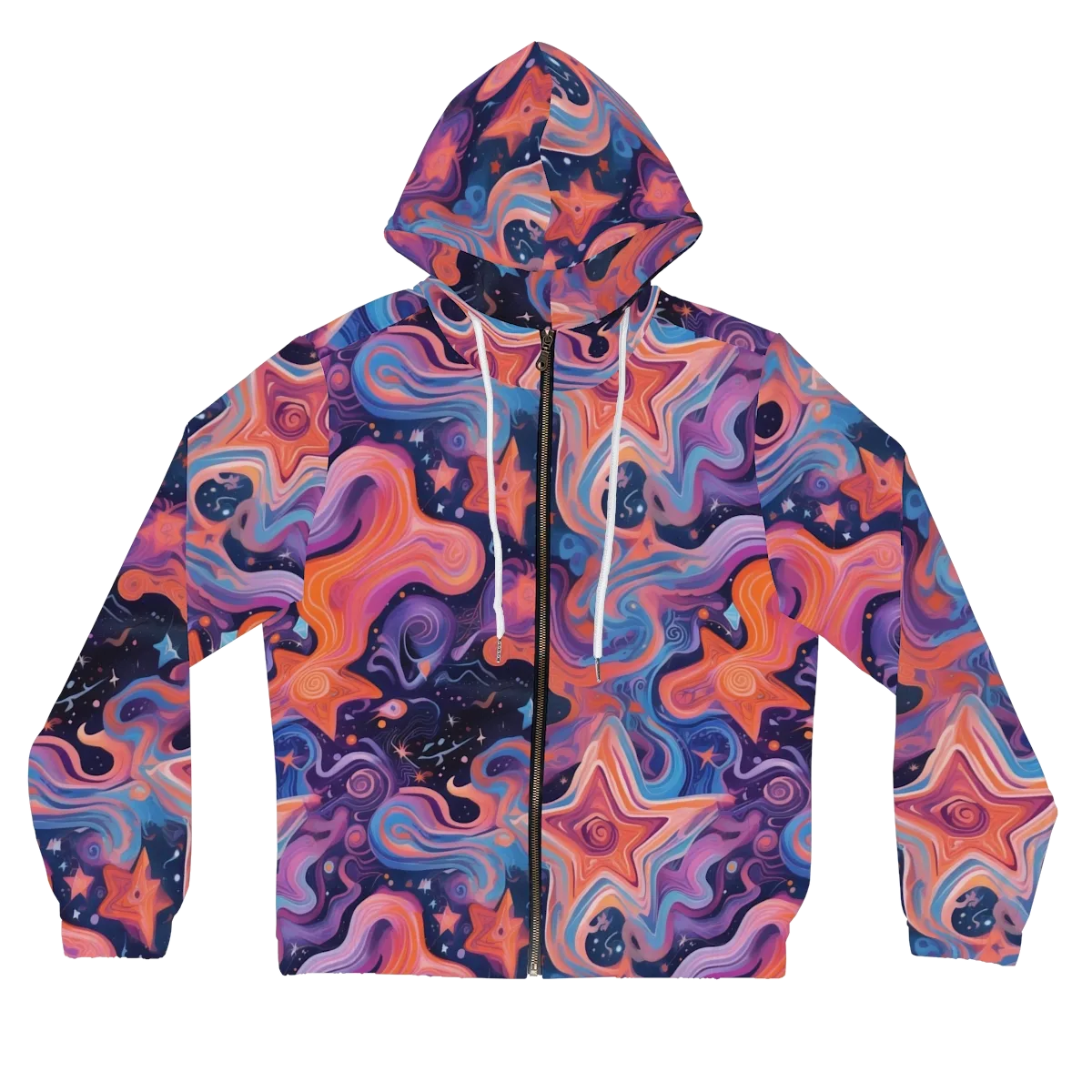 Astrofluid on Women's Full-Zip Hoodie — Front