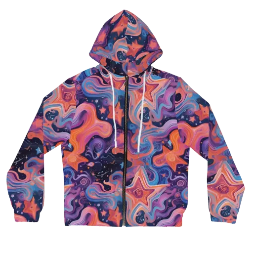 Astrofluid on a Women's Full-Zip Hoodie