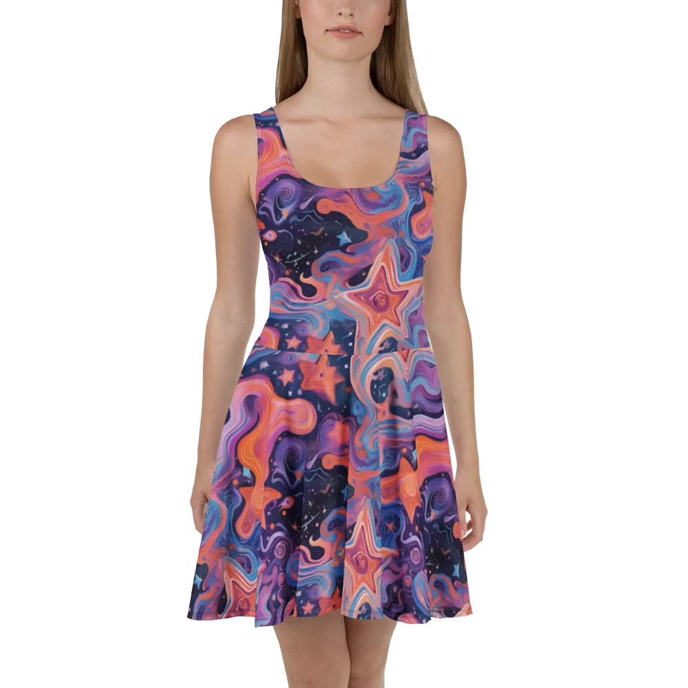 Astrofluid on Skater Dress — Front