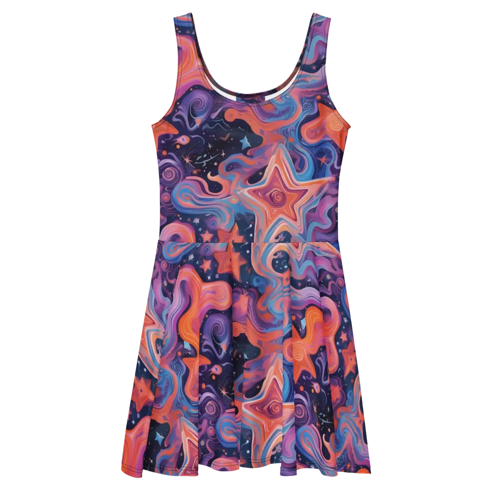 Astrofluid on Skater Dress — Front