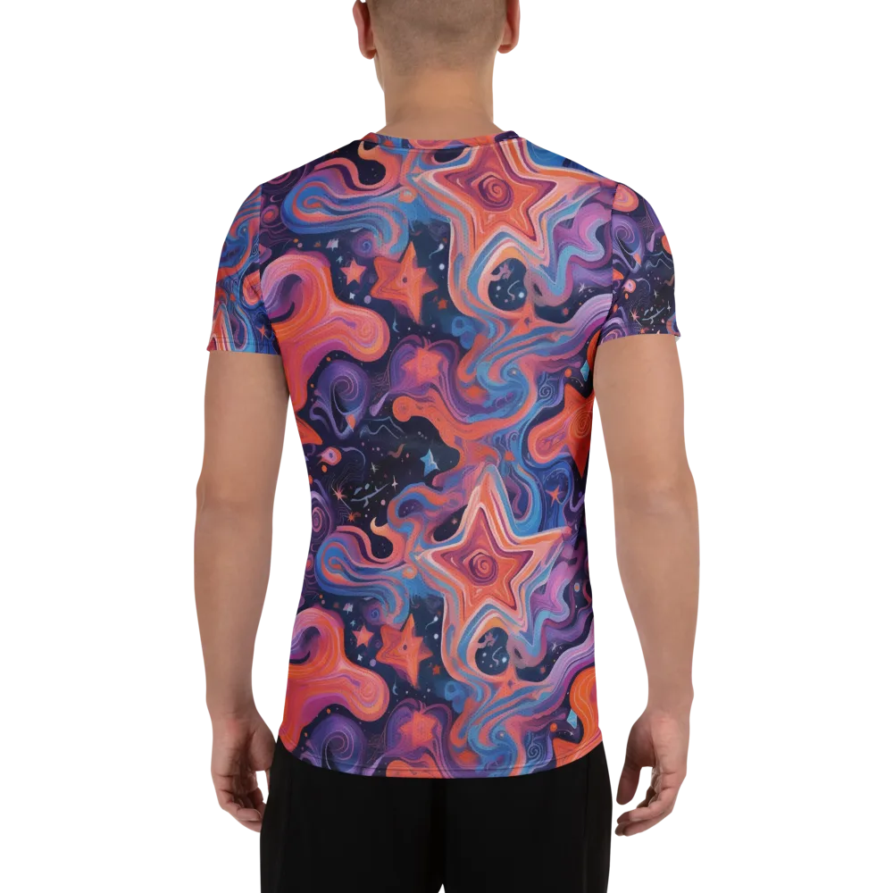 Astrofluid on Men's Athletic T-Shirt — Back