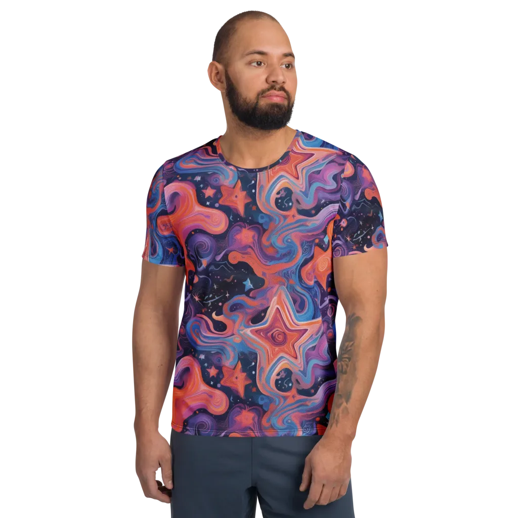 Astrofluid on Men's Athletic T-Shirt — Front