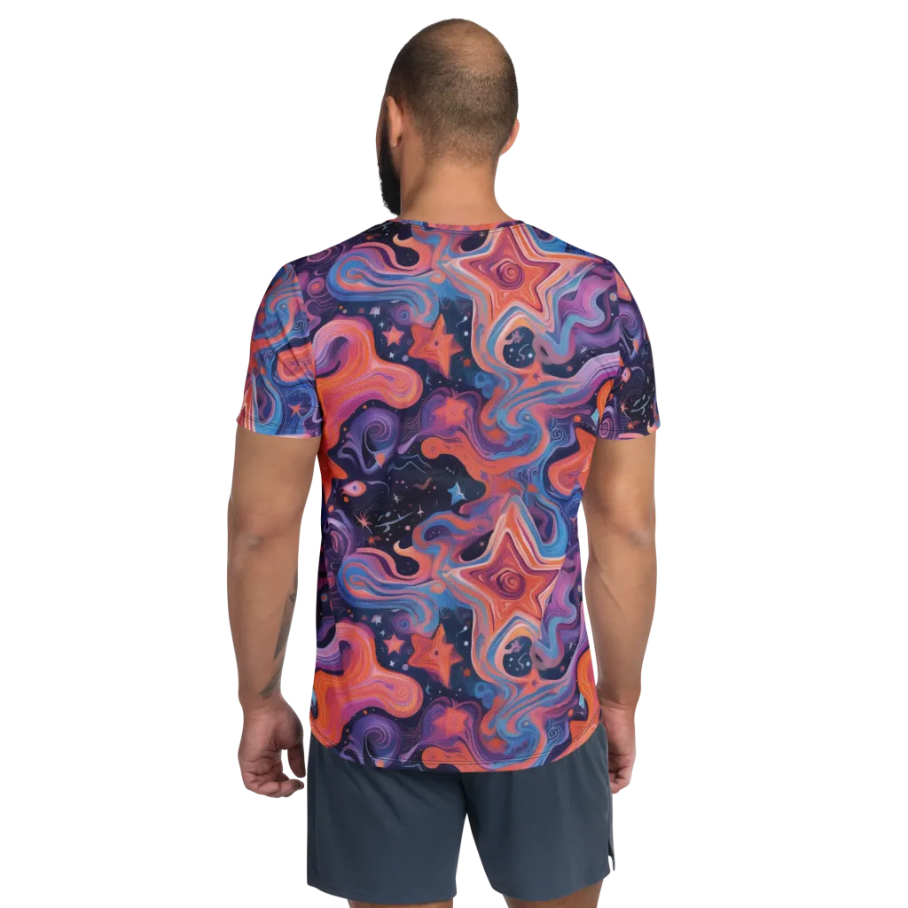 Astrofluid on Men's Athletic T-Shirt — Back