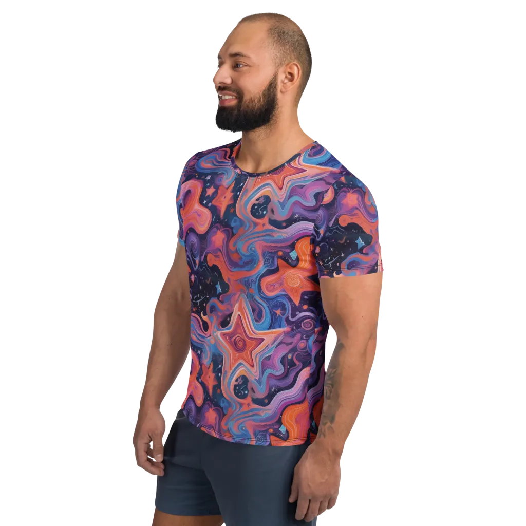 Astrofluid on Men's Athletic T-Shirt — Left
