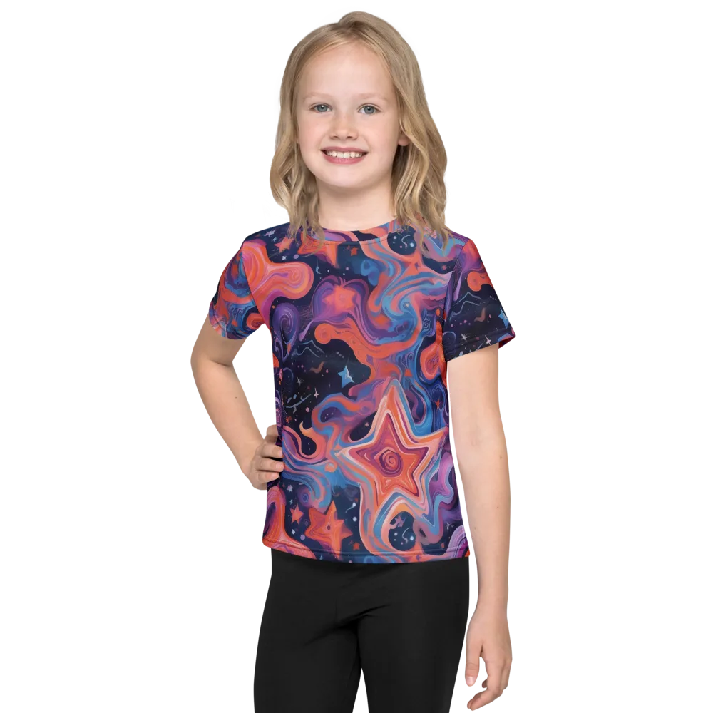 Astrofluid on Kids Crew Neck T-Shirt — Front