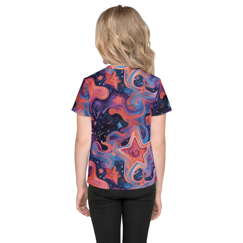 Astrofluid on Kids Crew Neck T-Shirt — Back