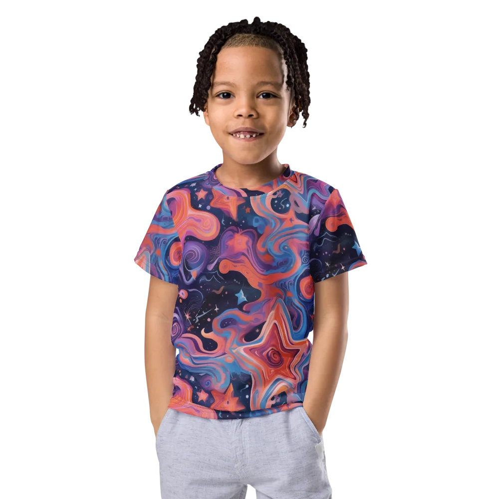 Astrofluid on Kids Crew Neck T-Shirt — Front