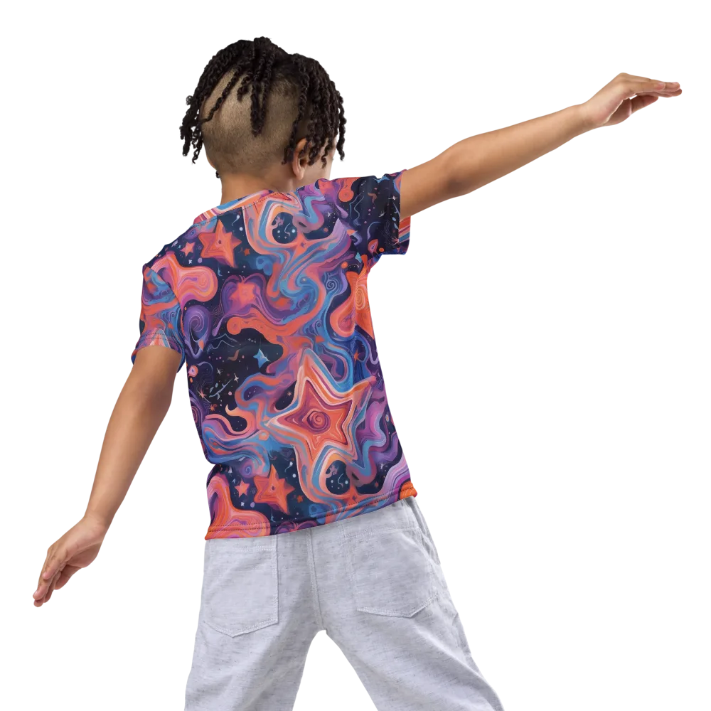 Astrofluid on Kids Crew Neck T-Shirt — Back