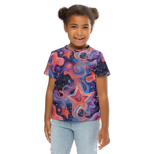 Astrofluid on a Kids Crew Neck T-Shirt