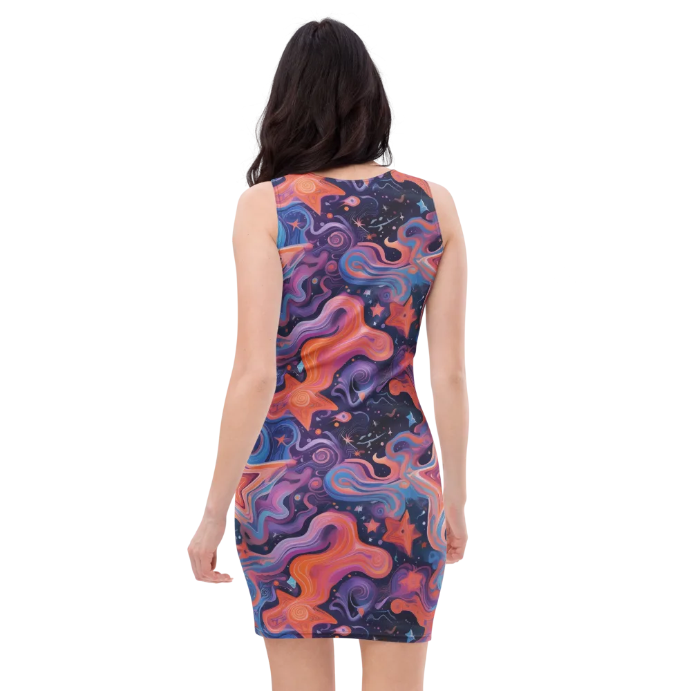 Astrofluid on Bodycon Dress — Back